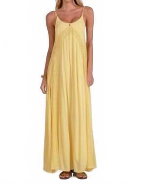 NEW ELAN women's sleeveless maxi dress in vanilla